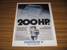 1975 Print Ad Evinrude 200 HP V-6 Outboard Motors Outboard Marine Corp - £10.53 GBP