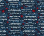 Cotton Patriotic American Spirit America Inspired Fabric Print by Yard D... - £12.60 GBP