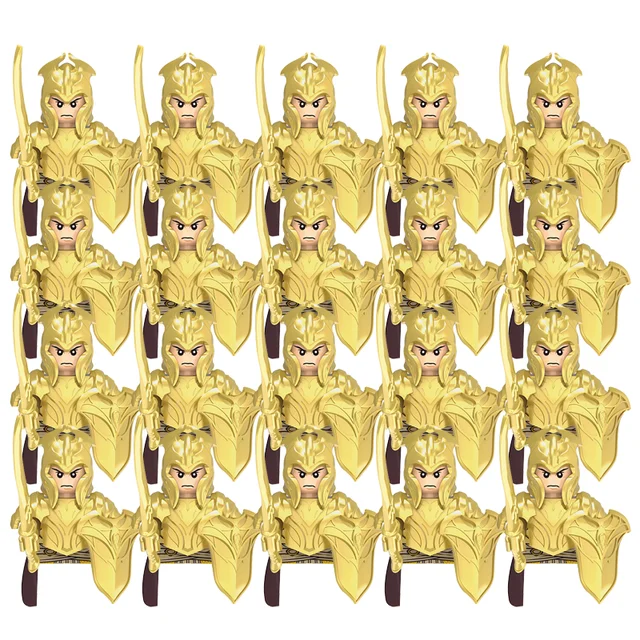 20pcs Medieval Military Lord Of Elven Guard Army Orcs Dwarves -XH1724-20pcs - £24.45 GBP