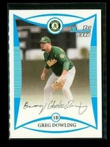 2008 Topps 1ST Bowman Baseball Trading Card BP103 Greg Dowling Oakland Athletics - £3.78 GBP