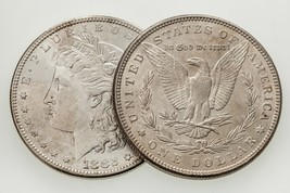 1882 &amp; 1882-S Argento Morgan Dollaro Lotto Di 2 Monete IN Scelta Bu Condizioni - £158.25 GBP