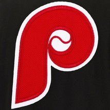 MLB Philadelphia Phillies Reversible Wool Jacket  2 Front Vintage Logos JH Black - £111.90 GBP