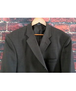 J Ferrar Men&#39;s Suit Coat (Jacket Only) 44 Reg Chocolate Brown 3 Button - $28.43 CAD