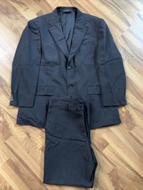 Men’s 2 Piece Pronto Uomo Suit Blazer And Pants Size 42 Short 36 Waist Black - £38.04 GBP