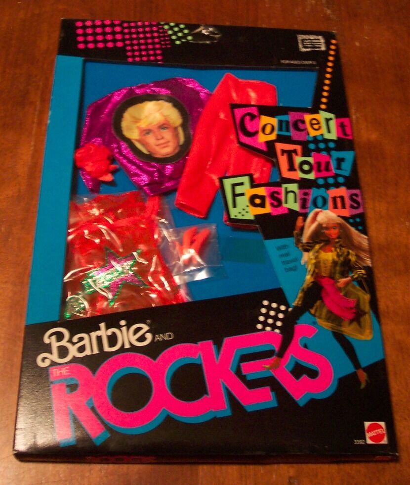 Primary image for VINTAGE Barbie and the Rockers 1986 CONCERT TOUR FASHIONS OUTFIT IN BOX NEW