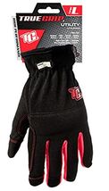 High-Performance Work Gloves, Black &amp; Red, Large - $12.47