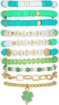 St.Patrick’s Day Bracelets Accessories St Patty&#39;s Day Lucky Leaf Shamroc (10PCS) - £11.59 GBP