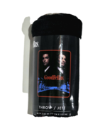 Goodfellas Throw Accent Blanket 46x60in Black Red Blue - $35.64 CAD