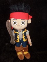Disney Parks Jake And The Neverland Pirates Plush 12&quot; Jake Sword Doll Stuffed - £10.38 GBP