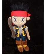 Disney Parks Jake And The Neverland Pirates Plush 12&quot; Jake Sword Doll St... - $239.62 MXN