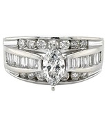 14k White Gold Size 9.5 Wedding Band 9.8g - $5,880.00