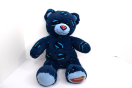 Build a Bear Superman Bear Blue Plush 18&quot; Tall Man of Steel DC Comics - $14.84