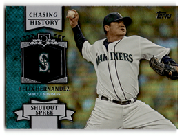 2013 Topps Chasing History Silver Foil #CH-82 Felix Hernandez NM Near M ID:63373 - $1.67