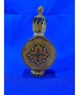 Vintage Folk Art Bulgarian Hand Painted Wooden Perfume Bottle Holder Bul... - £9.17 GBP