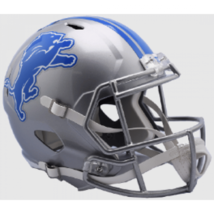 Detroit Lions Helmet Riddell Replica Full Size Speed Style 2017-2023 Throwback - $269.86 CAD