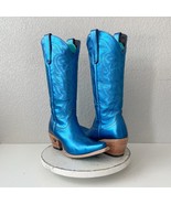 Lane SMOKESHOW Womens Cowboy Boots 9.5 Cobalt Blue Western Cowgirl Mid C... - $247.50