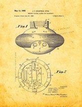 Jacques Cousteau Mercury Tilting System For Watercraft Patent Print - Golden Loo - $7.95+