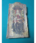 MADONNA FRESCO ON CEMENT 13 X 7&quot; TRANSFER WALL DECOR TILE - $2,803.51 MXN