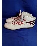 Adidas Quick Frame Low &amp; Mid Molded Football Cleats Red&amp;White Size US 17 - $65.44