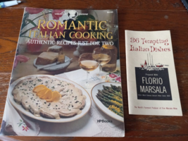 Florio Marsala Wine Italian Pamphlet &amp; Romantic Italian Cooking Recipes 2 pcs. - £7.76 GBP