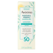 Aveeno Positively Mineral Sensitive Skin Daily Sunscreen Lotion for Face, Broad  - £17.52 GBP