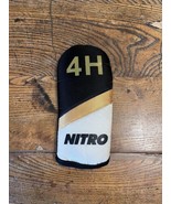 Nitro 4H Hybrid Rescue Headcover Black Gold White. Excellent. Free Ship - £8.43 GBP