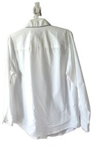 Pendleton Women&#39;s Vintage White Embroidered Hide A Button Blouse LS Size 10 - £16.99 GBP
