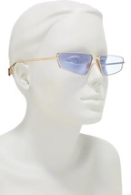 Gucci GG0537S 006 Gold/Blue Rectangular Women&#39;s Sunglasses - £233.09 GBP