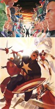 SDCC EXC Alex Ross Matching # Set Absolute Justice &amp; Avengers #4 Canvas ... - £375.67 GBP
