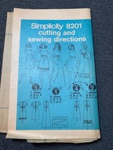 Simplicity 8201 Vintage Sewing Pattern Dress Size 10 Six Styles 1969 - £7.96 GBP