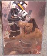 Power Rangers Black Ranger vs Goro Glossy Art Print 11x17 In Hard Plasti... - £19.71 GBP