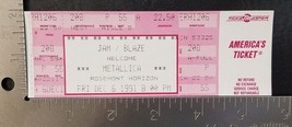 Metallica - Vintage Dec. 6, 1991 Rosemont, Illinois Mint Whole Concert Ticket - £23.97 GBP