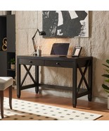 X-Brace Wooden Home Office Desk &amp; Writing Table with 2 Drawers - $3,646.19 MXN