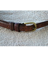 Pre-Loved COACH Brown (Distressed) Bridle Leather Belt with Brass Buckle... - $15.00