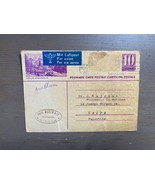 Antiguo sello de postal de Suiza a Palestina 1939 - $13.89 CAD