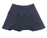 Free People We The Free Highlands Denim Sz 4 Cutoff Skirt Black - $19.90