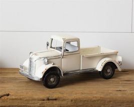 New Vintage style White Metal Truck- SALE image 2