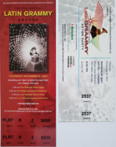 Nov 8 2007 8TH ANNUAL LATIN GRAMMY AWARDS  &amp; After Party Tickets, unused - $24.95