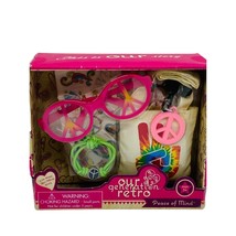 Our Generation Retro Peace of Mind 1960s Theme 18&quot; Doll Accessories Set - £11.48 GBP