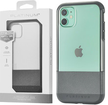 Hard Shell Rugged Stylish Case for Apple iPhone 11 - Charcoal With Clear... - £6.88 GBP