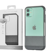 Hard Shell Rugged Stylish Case for Apple iPhone 11 - Charcoal With Clear... - $8.90