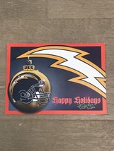 1998 San Diego CHARGERS STH Team Issued Christmas Card Ryan Leaf Rookie ... - £16.50 GBP