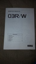 Korg 03R/W synthesizer music workstation service manual - £15.98 GBP