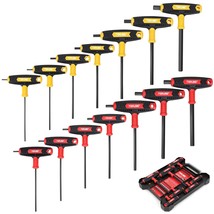 Topline 14-Piece Metric&amp;SAE T-Handle Allen Wrench Set, Long Arm Hex Key ... - $54.99