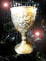 HAUNTED ANTIQUE GOBLET CREATE YOUR OWN EXTREME DIVINE WEALTH POWER MAGICK POWER - £612.62 GBP