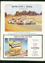 AUTO CITY &amp; DIXIE SPEEDWAYS PROGRAM-1981-NASCAR DIRT TR FN - £43.42 GBP
