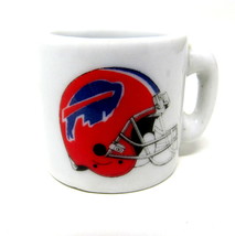 Buffalo Bills Miniature Cup NFL Football 1&quot; Ceramic Mug Ornament Display - $9.89