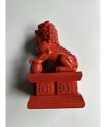 Large Red Foo Dog Statue Home Decor 9.75” X 5.7” NB1 - €20,63 EUR