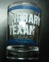 Honorary Texan Shot Glass Double Size Candle Holder Style Blue Accent St... - $8.99
