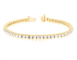 Diana M Jewels 2.00 cts round lab diamond tennis bracelet size One Size - €756,42 EUR